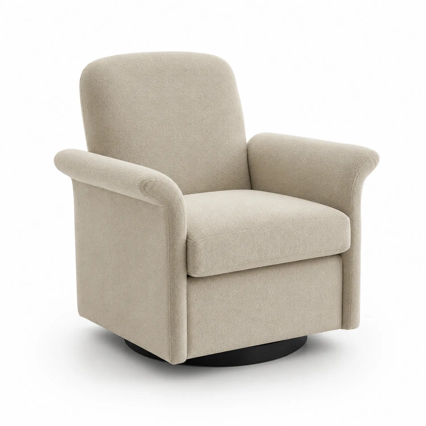 Sessel mit Drehfunktion Beige 85x75x90 cm