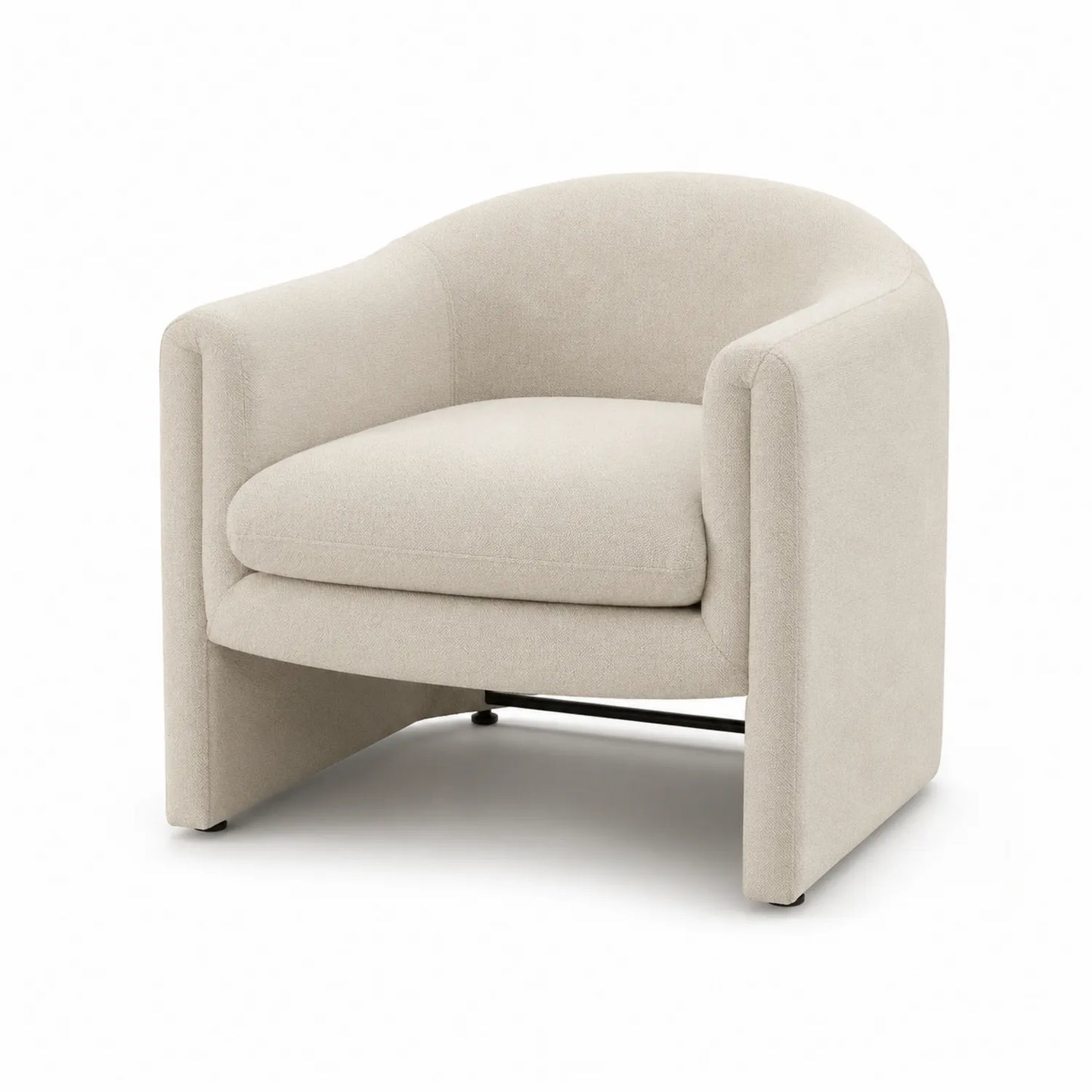 Sessel Beige Stoff 75x80x70cm