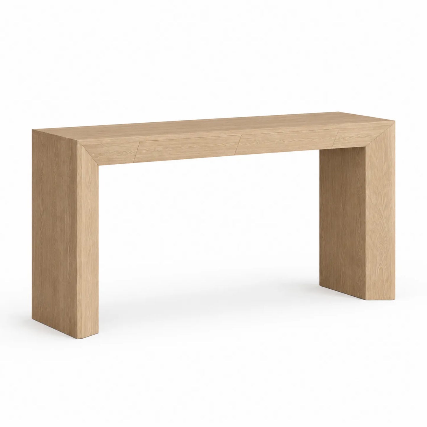 Konsolentisch Eiche rechteckig Hellbraun 120cm