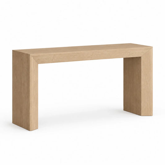 Konsolentisch Eiche rechteckig Hellbraun 120cm